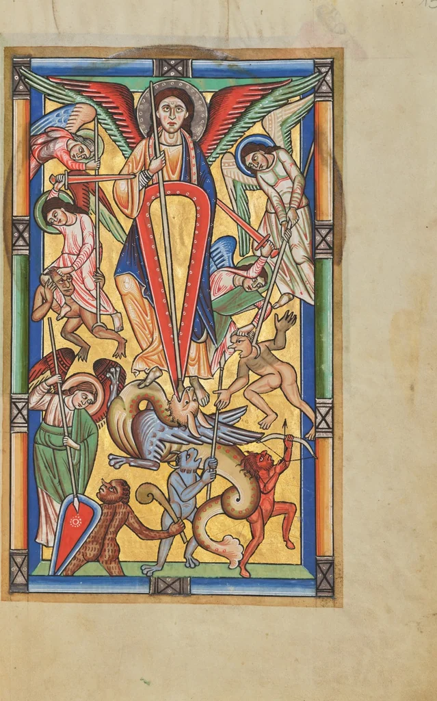 An illustration from Stammheim Missal, leaf 99