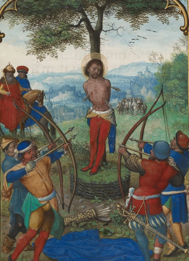 An illustration from Two Leaves from the Munich-Montserrat Hours, 1535, leaf 1