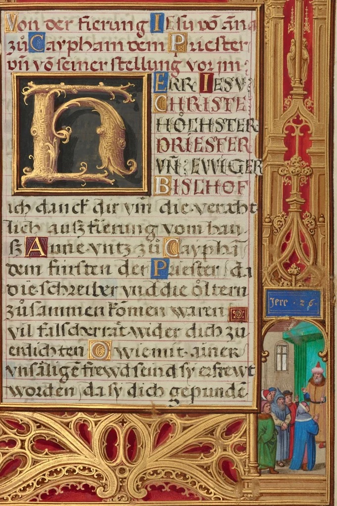 An illustration from Prayer Book of Cardinal Albrecht of Brandenburg, 1525, leaf 10
