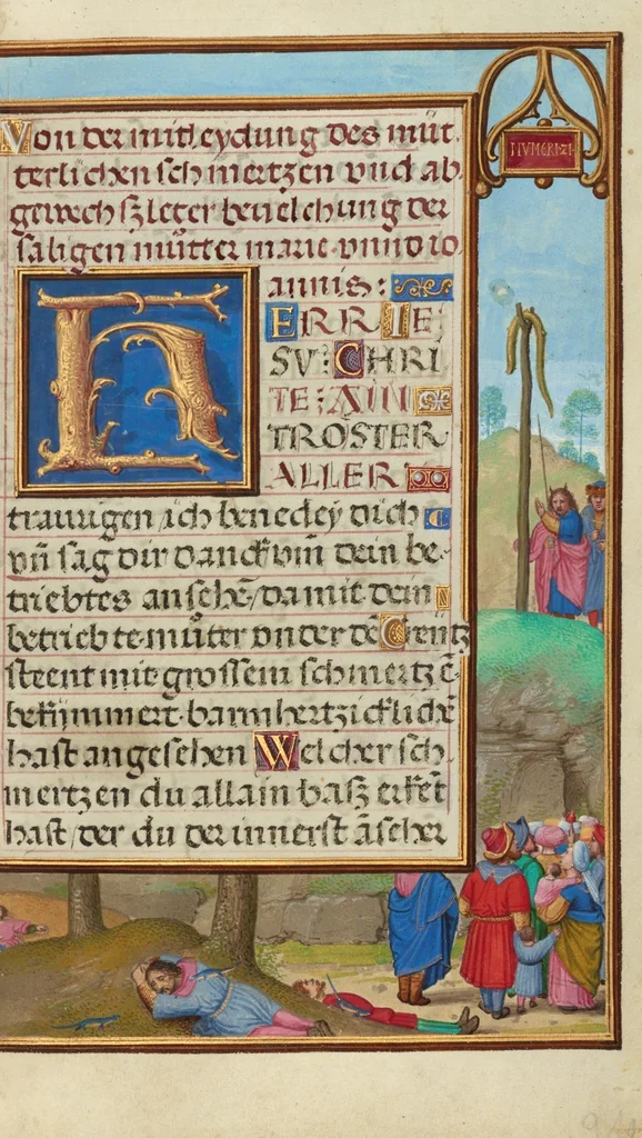 An illustration from Prayer Book of Cardinal Albrecht of Brandenburg, 1525, leaf 17