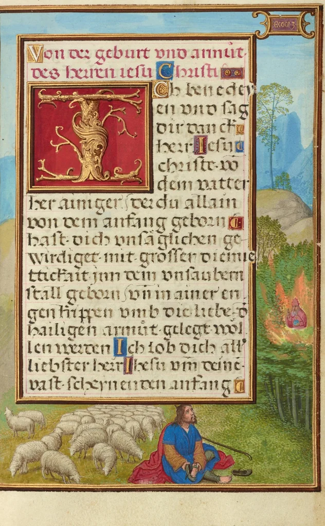 An illustration from Prayer Book of Cardinal Albrecht of Brandenburg, 1525, leaf 18