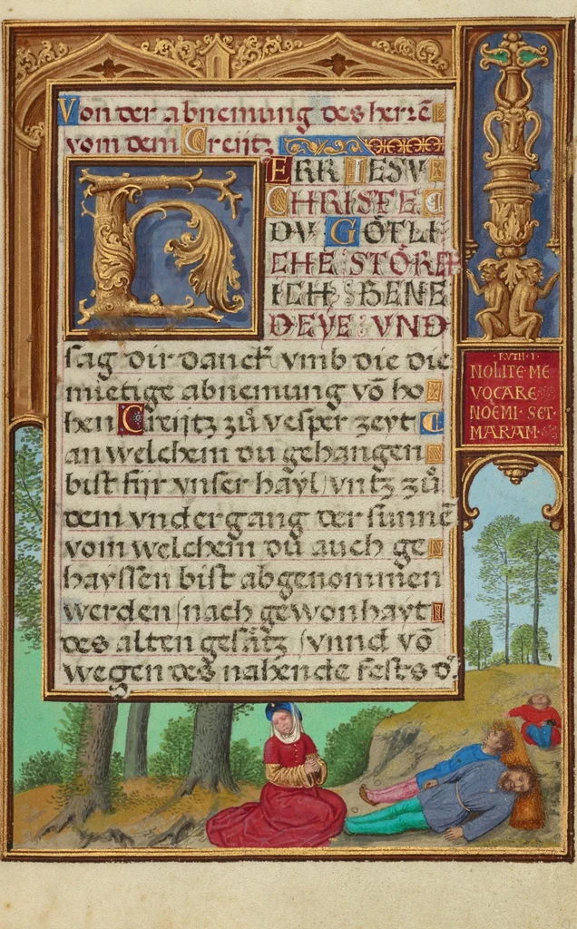 An illustration from Prayer Book of Cardinal Albrecht of Brandenburg, 1525, leaf 19