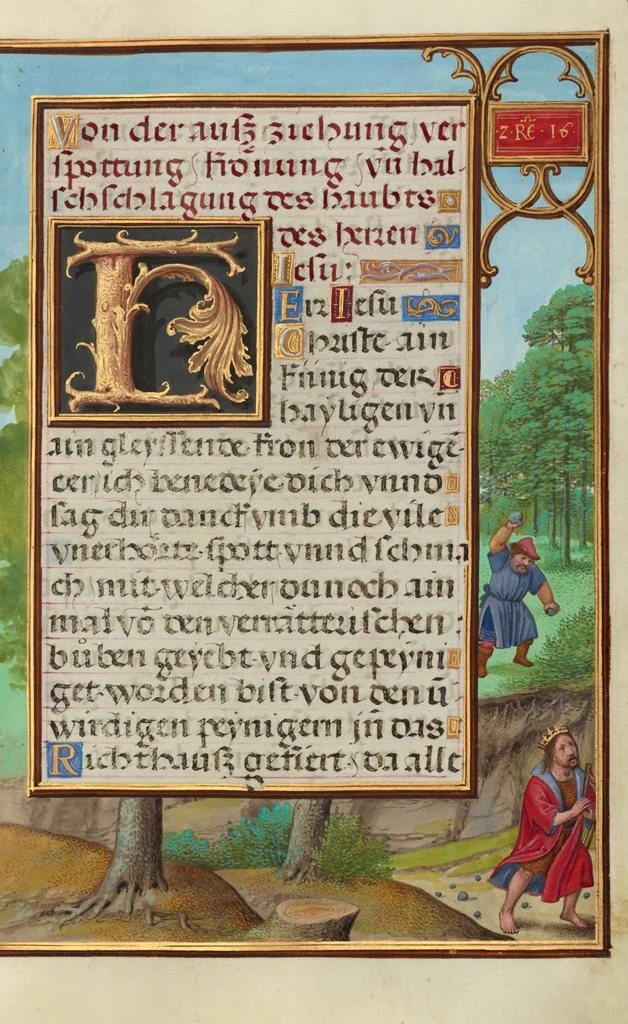 An illustration from Prayer Book of Cardinal Albrecht of Brandenburg, 1525, leaf 22