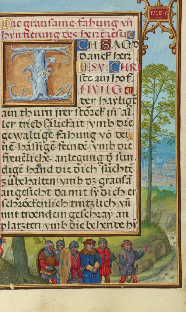 An illustration from Prayer Book of Cardinal Albrecht of Brandenburg, 1525, leaf 27
