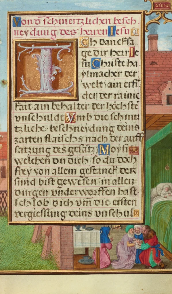 An illustration from Prayer Book of Cardinal Albrecht of Brandenburg, 1525, leaf 28