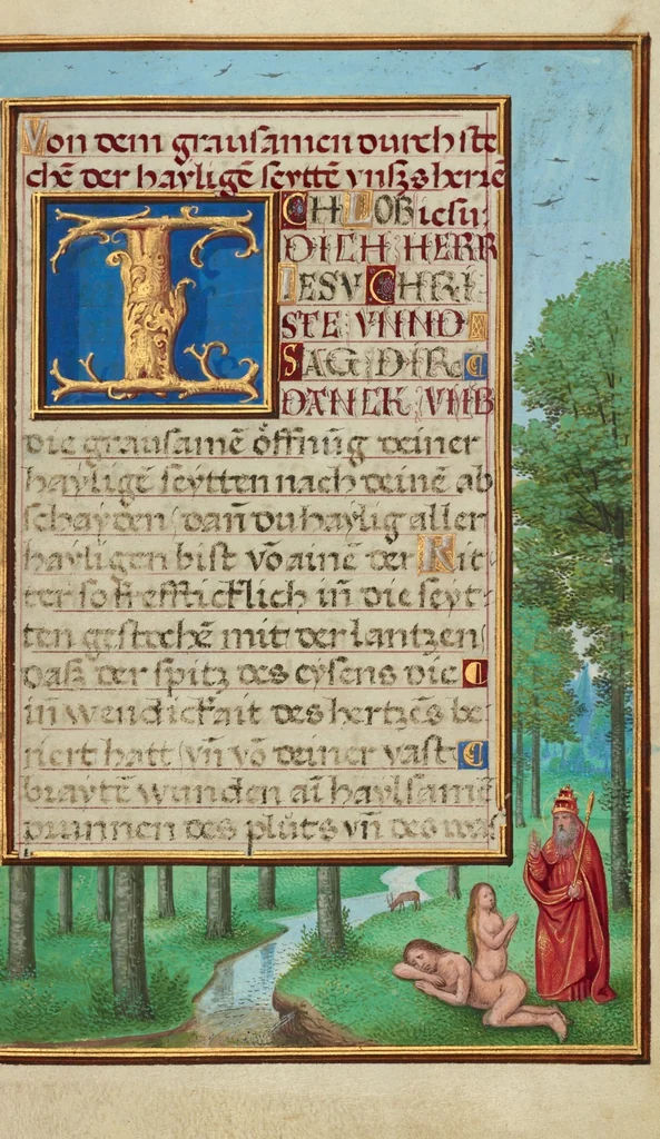 An illustration from Prayer Book of Cardinal Albrecht of Brandenburg, 1525, leaf 30