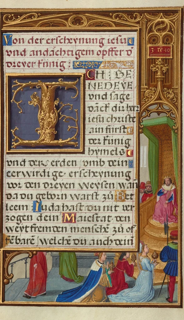 An illustration from Prayer Book of Cardinal Albrecht of Brandenburg, 1525, leaf 34