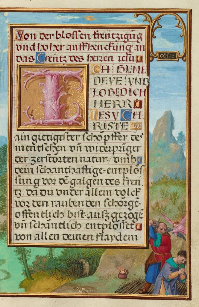 An illustration from Prayer Book of Cardinal Albrecht of Brandenburg, 1525, leaf 36