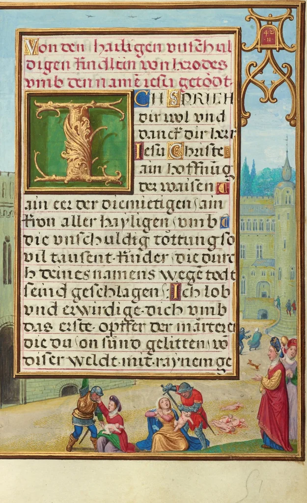 An illustration from Prayer Book of Cardinal Albrecht of Brandenburg, 1525, leaf 5