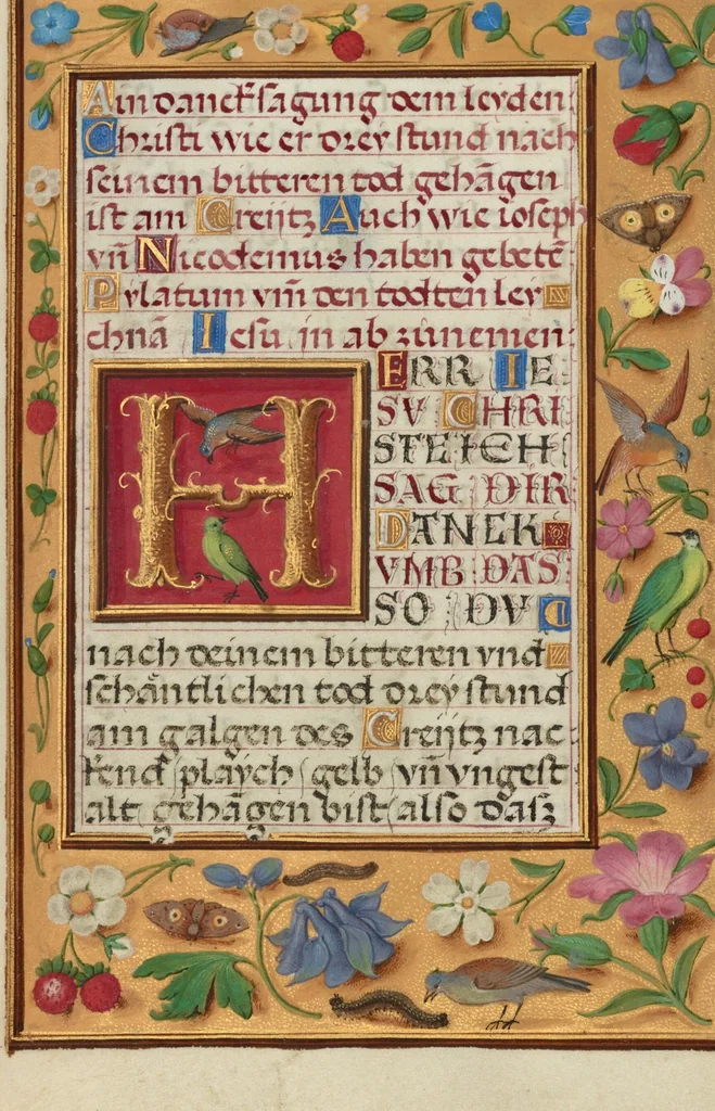 An illustration from Prayer Book of Cardinal Albrecht of Brandenburg, 1525, leaf 51