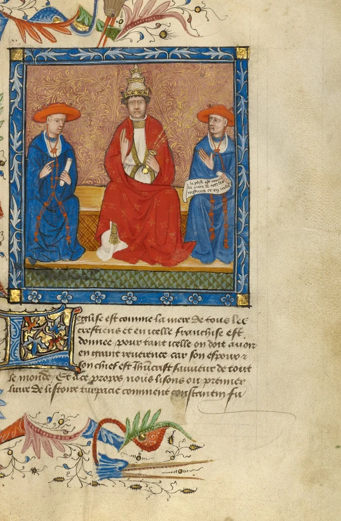 An illustration from Livre de Bonnes Meurs, 1430, leaf 2