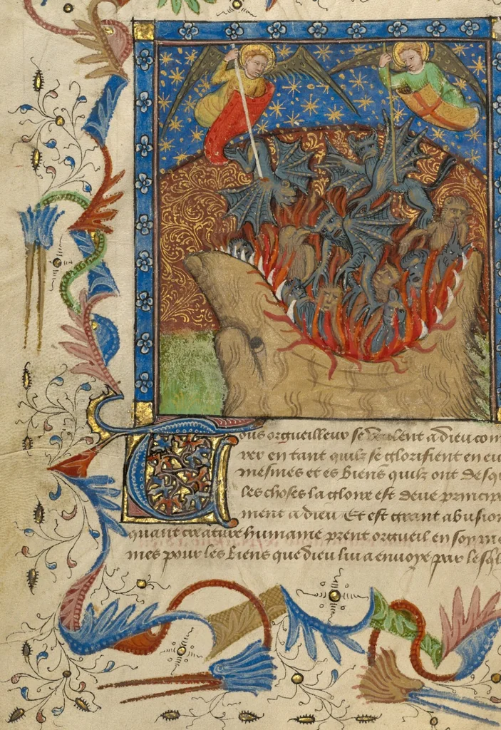 An illustration from Livre de Bonnes Meurs, 1430, leaf 4