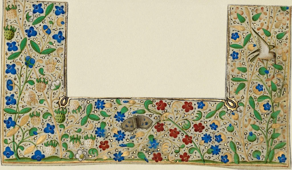 An illustration from Miniatures from Boethius, Consolation de philosophie, 1460, leaf 1