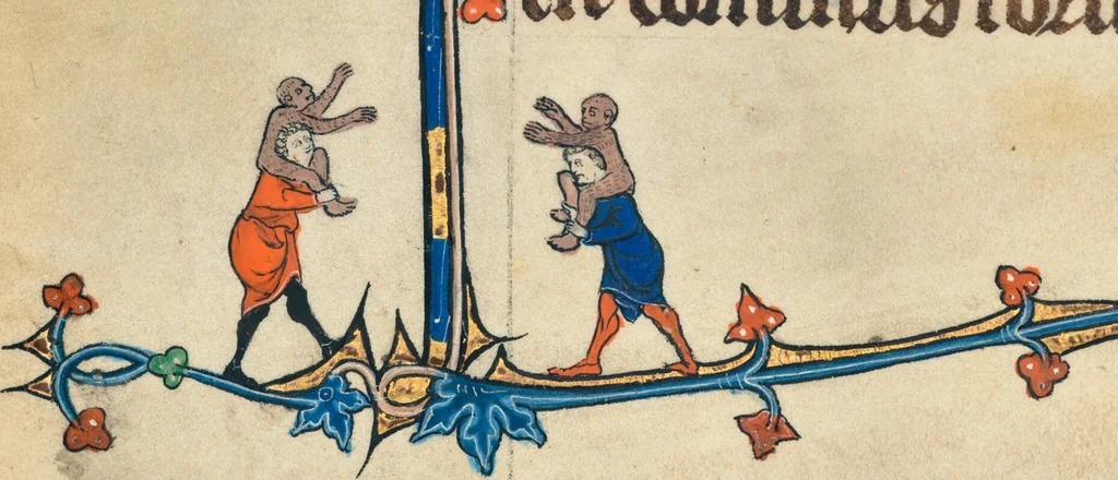An illustration from Ruskin Hours, 1300, leaf 55