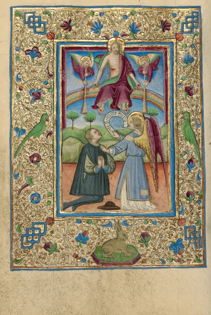 An illustration from Book of Hours, 1460, leaf 13
