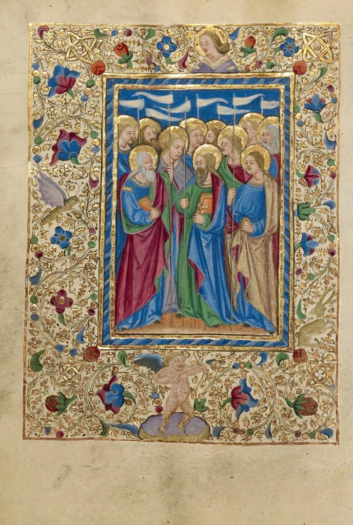 An illustration from Book of Hours, 1460, leaf 2