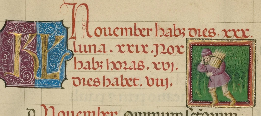 An illustration from Book of Hours, 1460, leaf 21