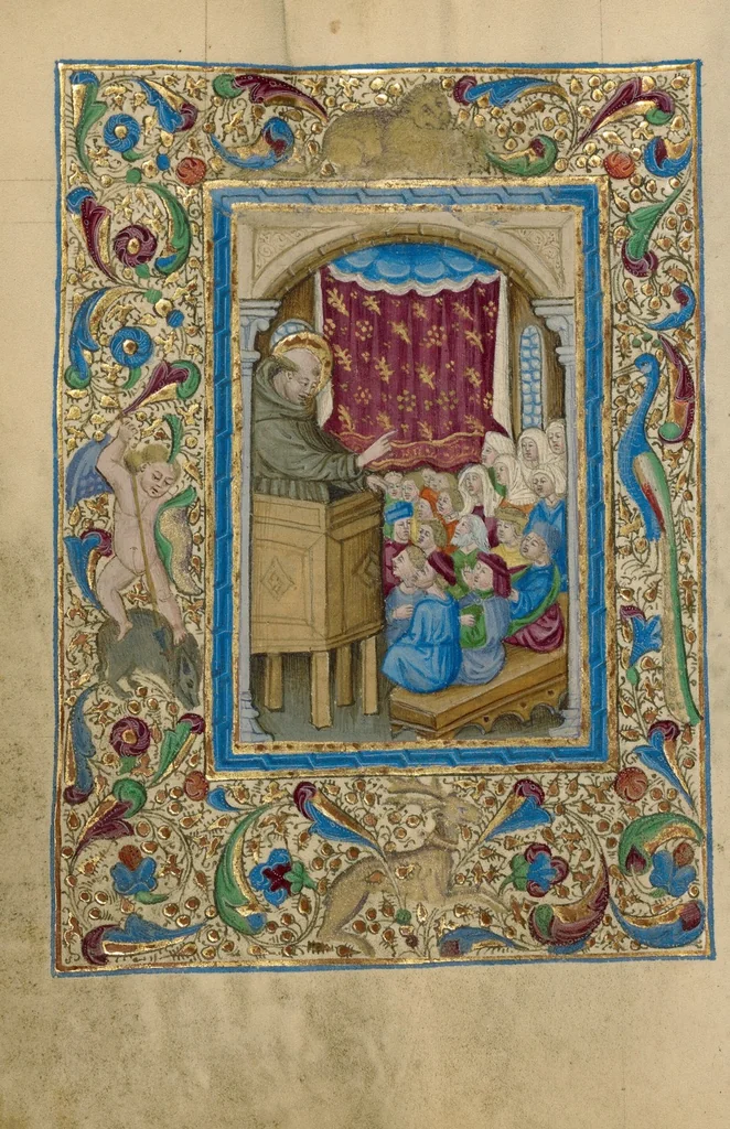 An illustration from Book of Hours, 1460, leaf 27