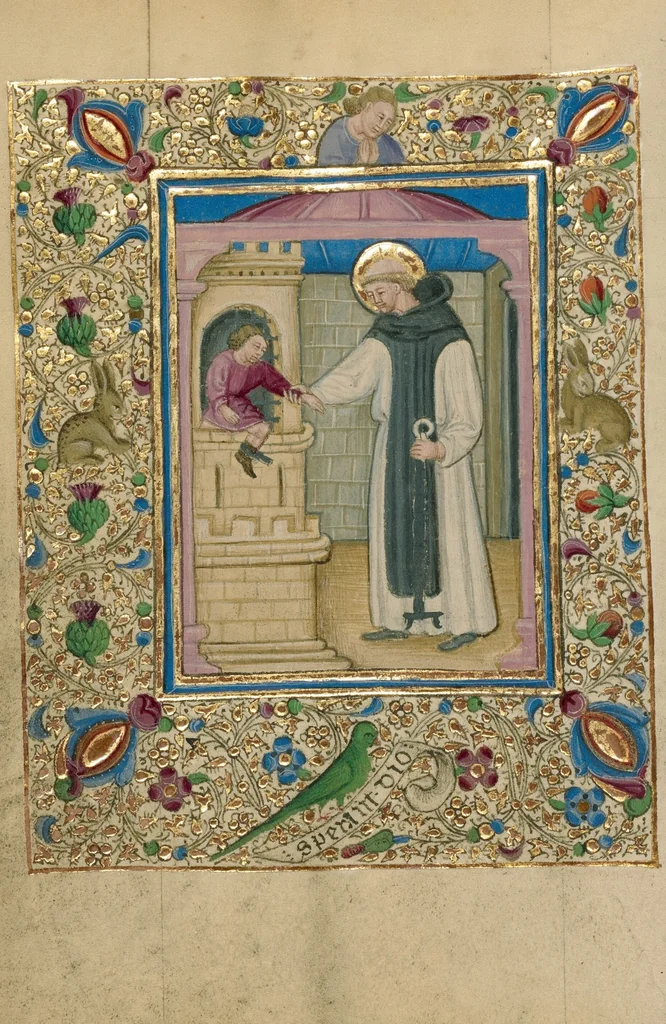 An illustration from Book of Hours, 1460, leaf 32
