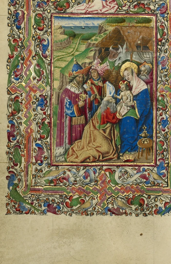 An illustration from Book of Hours, 1460, leaf 36