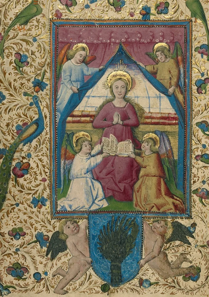 An illustration from Book of Hours, 1460, leaf 38