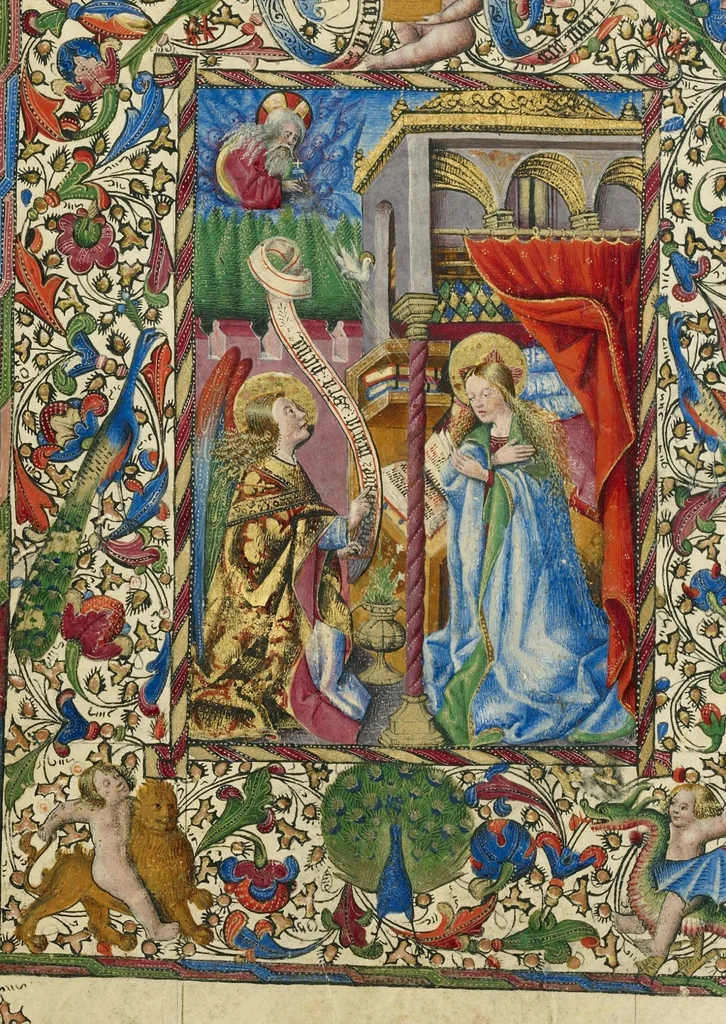 An illustration from Book of Hours, 1460, leaf 39