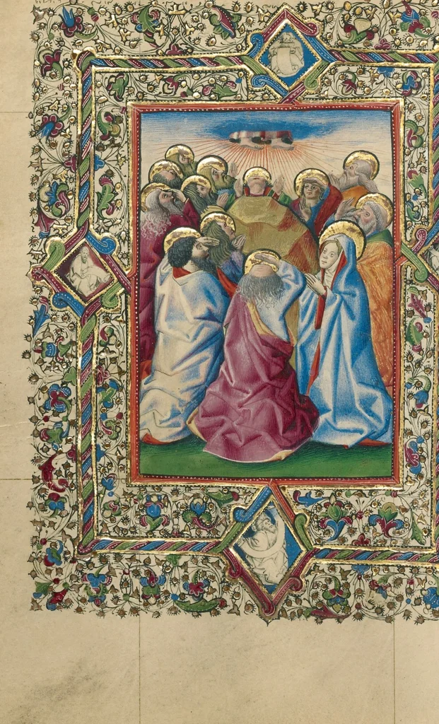 An illustration from Book of Hours, 1460, leaf 40