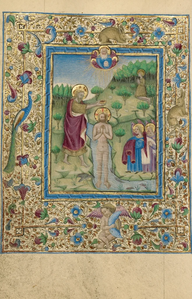 An illustration from Book of Hours, 1460, leaf 42