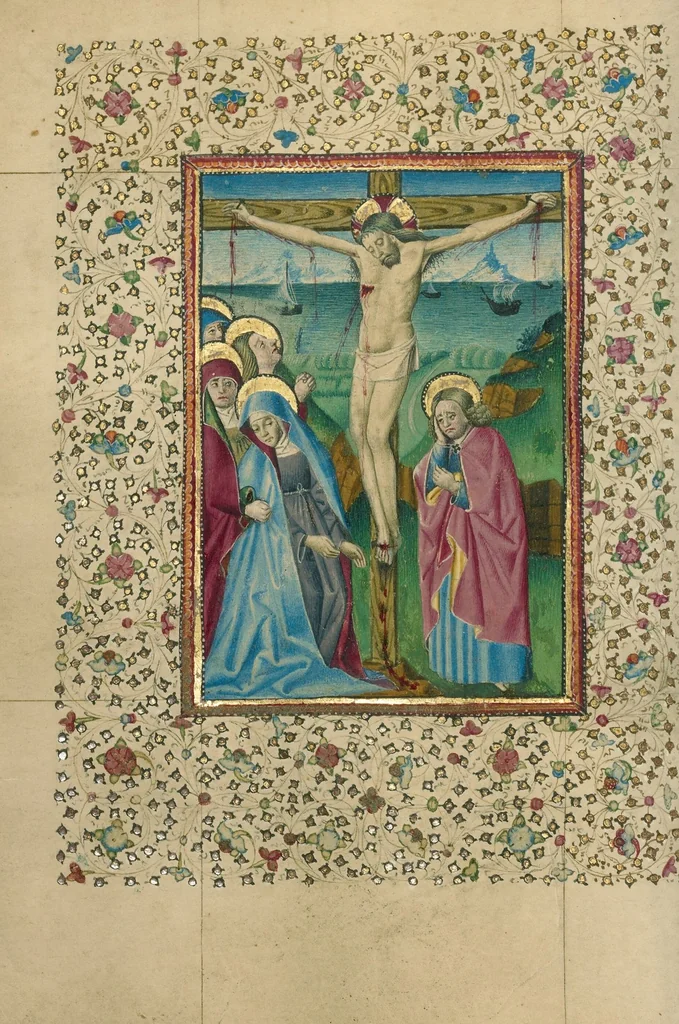 An illustration from Book of Hours, 1460, leaf 44