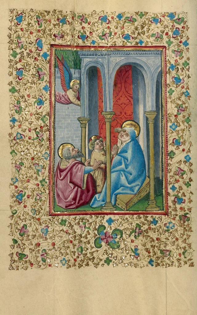 An illustration from Book of Hours, 1460, leaf 45