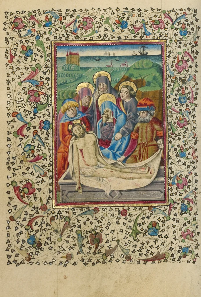 An illustration from Book of Hours, 1460, leaf 48