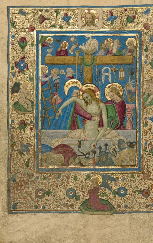 An illustration from Book of Hours, 1460, leaf 52