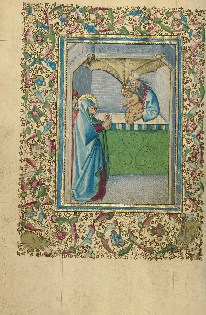 An illustration from Book of Hours, 1460, leaf 53