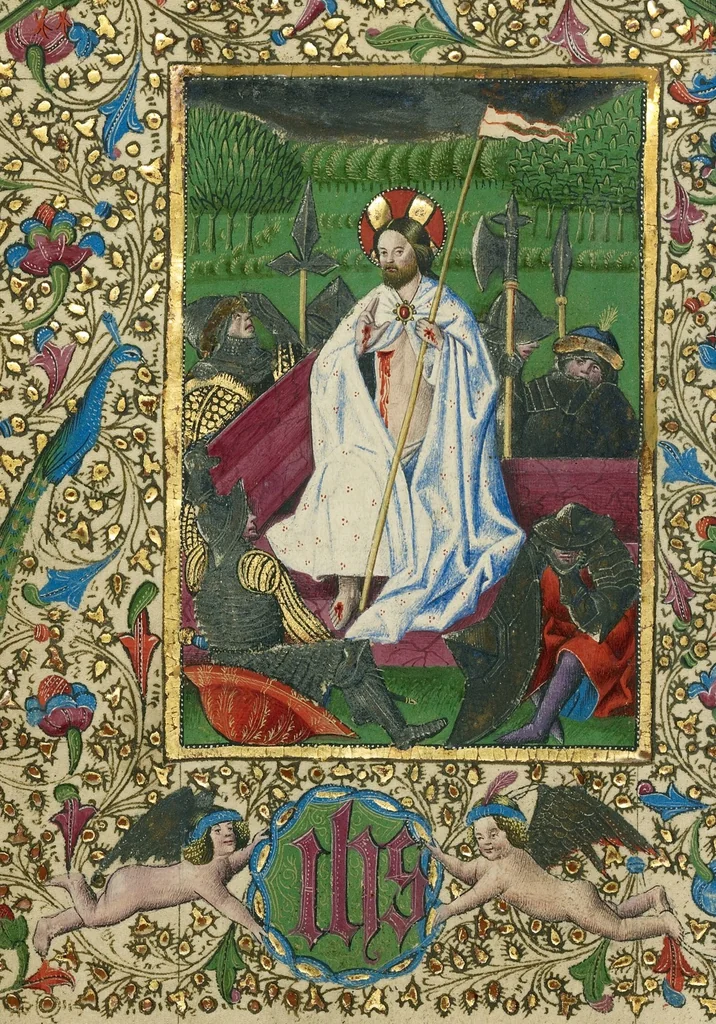 An illustration from Book of Hours, 1460, leaf 54
