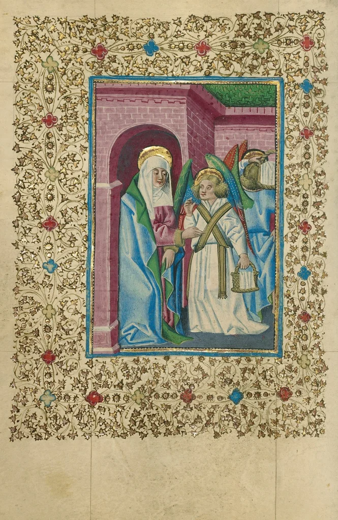 An illustration from Book of Hours, 1460, leaf 56