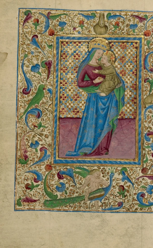 An illustration from Book of Hours, 1460, leaf 57
