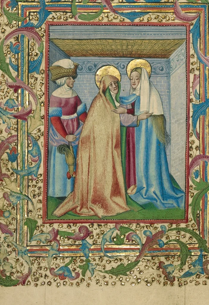 An illustration from Book of Hours, 1460, leaf 58