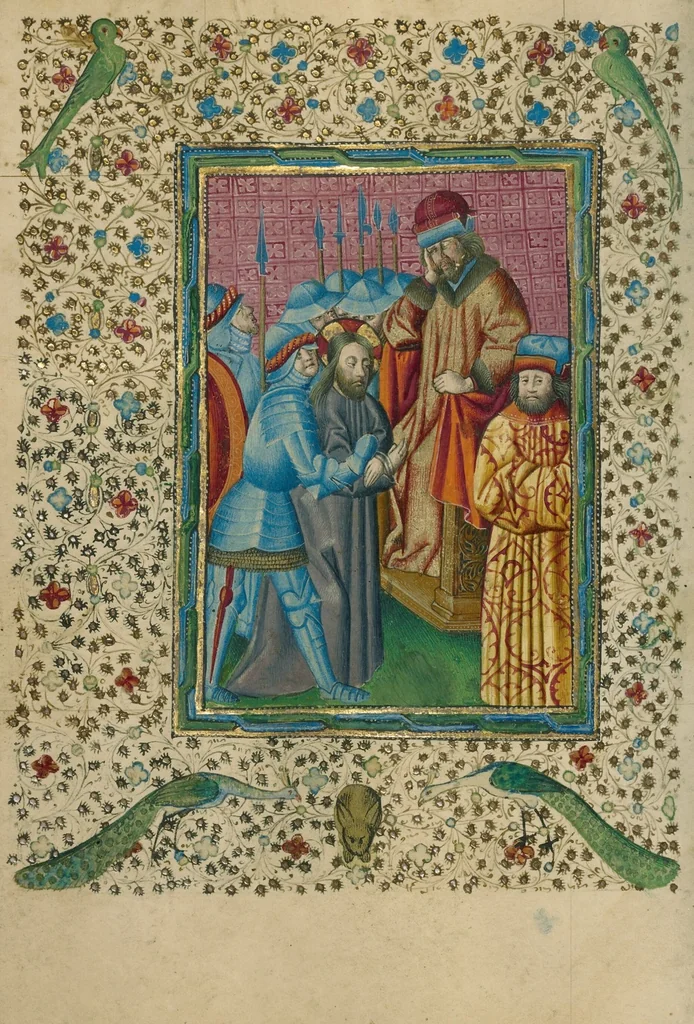 An illustration from Book of Hours, 1460, leaf 7