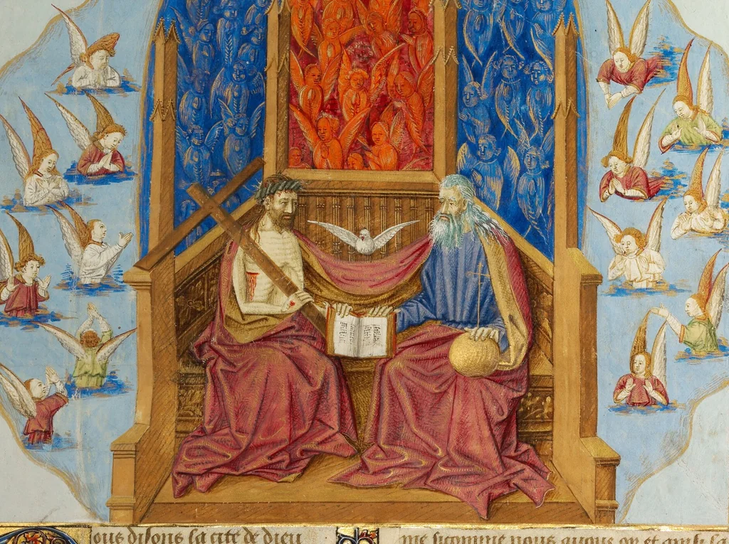An illustration from Cité de Dieu, 1440, leaf 12