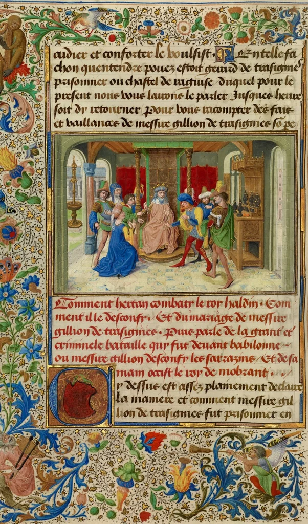 An illustration from Roman de Gillion de Trazegnies, 1464, leaf 51