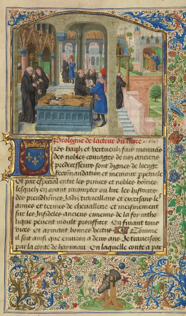 An illustration from Roman de Gillion de Trazegnies, 1464, leaf 52