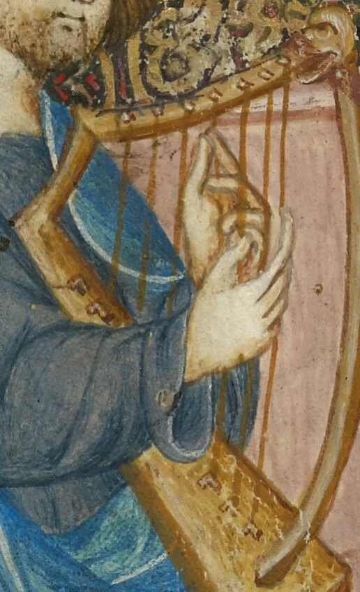An illustration from Psalter, 1390, leaf 3