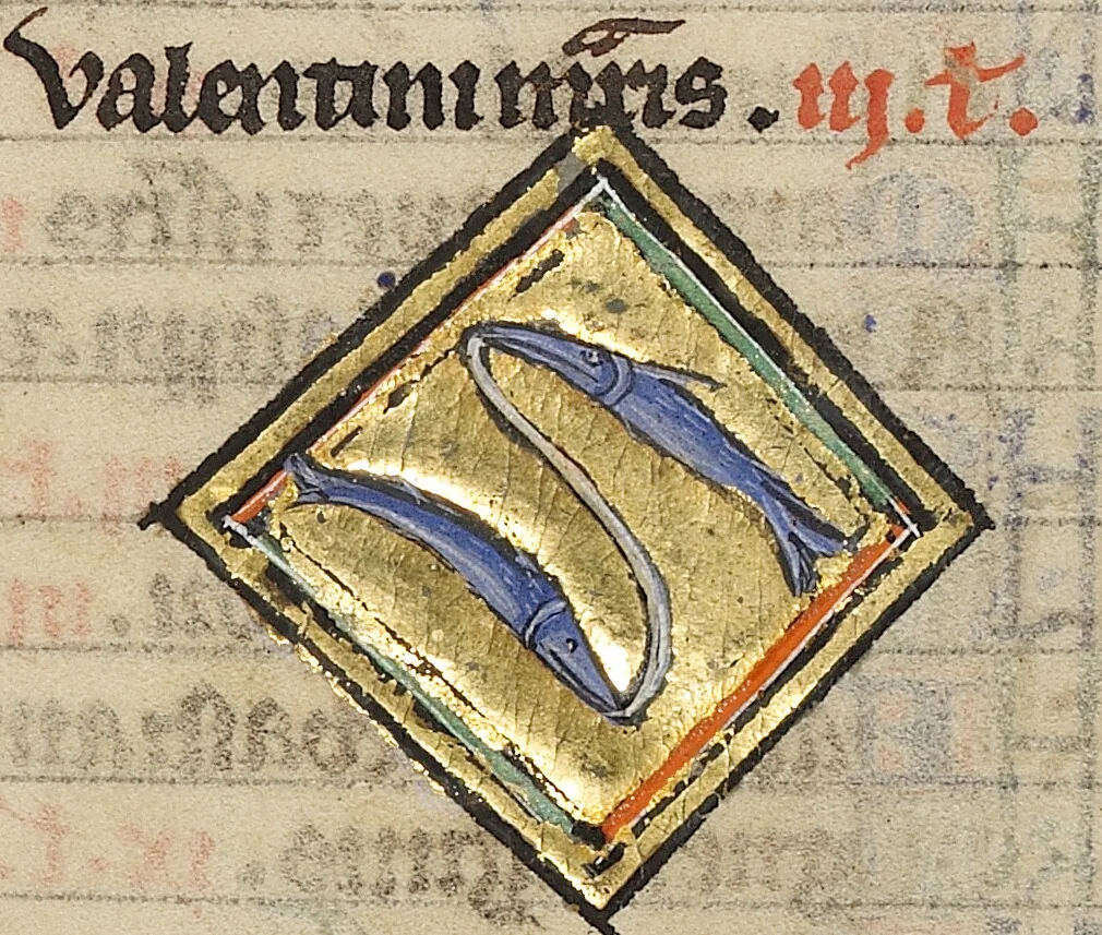 An illustration from Wenceslaus Psalter, 1250, leaf 11