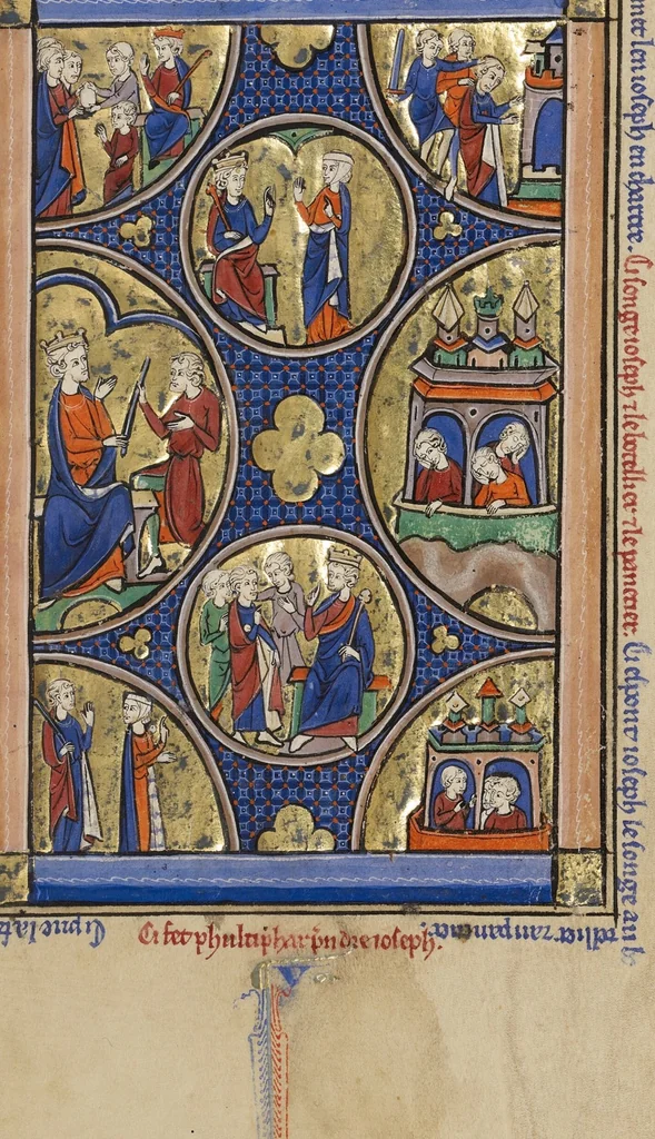 An illustration from Wenceslaus Psalter, 1250, leaf 24