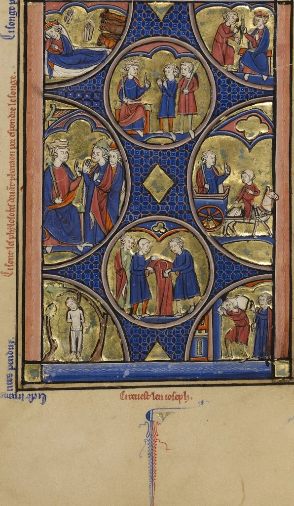 An illustration from Wenceslaus Psalter, 1250, leaf 25