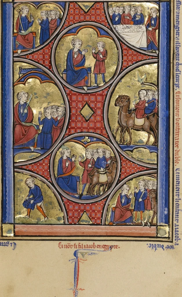 An illustration from Wenceslaus Psalter, 1250, leaf 26