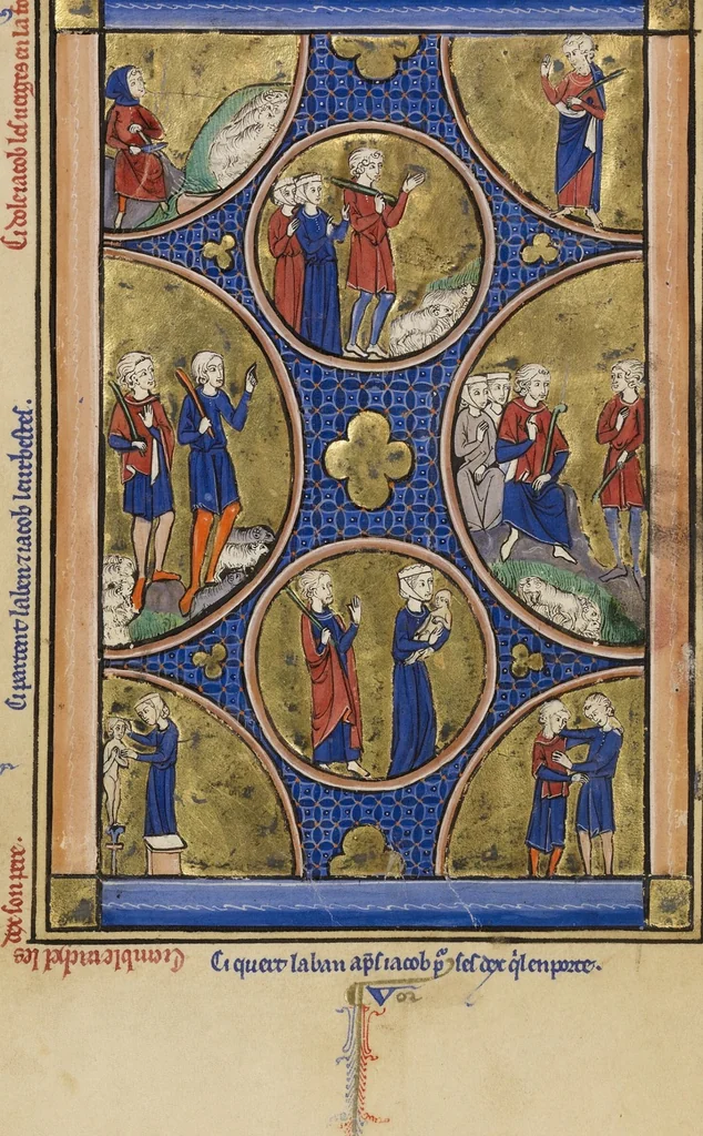 An illustration from Wenceslaus Psalter, 1250, leaf 31
