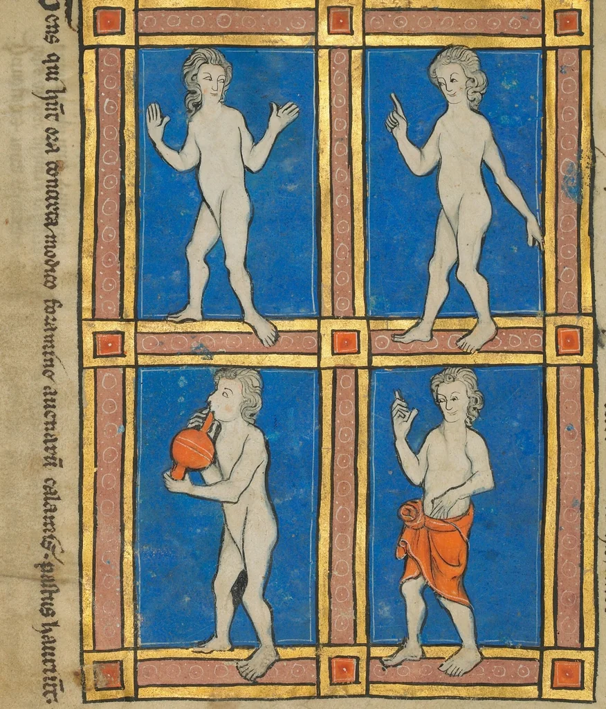 An illustration from De Natura Avium; De Pastoribus et Ovibus; Bestiarium; Mirabilia Mundi; Philosophia Mundi; On the Soul, 1277, leaf 81