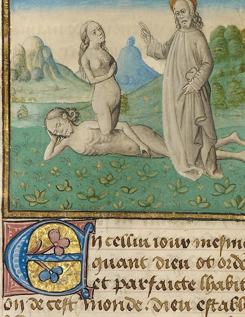 An illustration from Miroir Historial, 2 vols., 1475, leaf 19