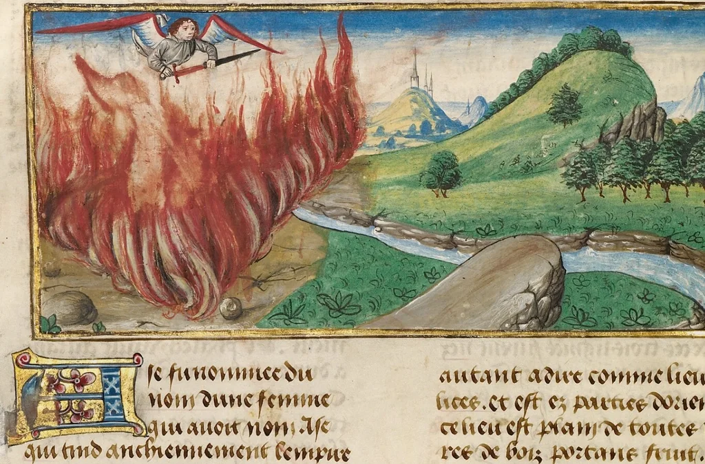 An illustration from Miroir Historial, 2 vols., 1475, leaf 22